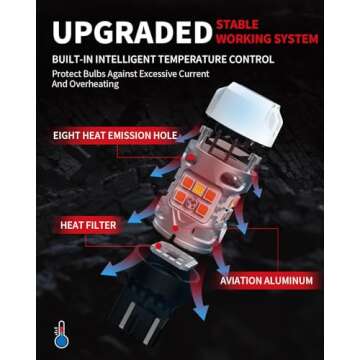 LASFIT T3 7443 7444NA Switchback LED Bulb Front Turn Signal CANBUS Error Free White Amber NEW 500% Brighter 7444NA W21W DRL Parking Light Built In Resistor Anti Hyper Flash, Standard Socket (2pcs)