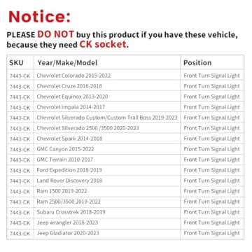 LASFIT T3 7443 7444NA Switchback LED Bulb Front Turn Signal CANBUS Error Free White Amber NEW 500% Brighter 7444NA W21W DRL Parking Light Built In Resistor Anti Hyper Flash, Standard Socket (2pcs)