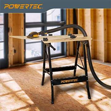 POWERTEC Portable Workbench with Vise & Bench Dogs