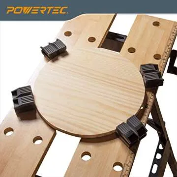 POWERTEC Portable Workbench with Vise & Bench Dogs