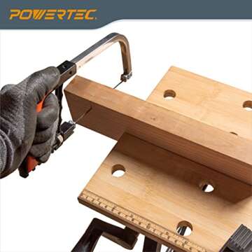 POWERTEC Portable Workbench with Vise & Bench Dogs