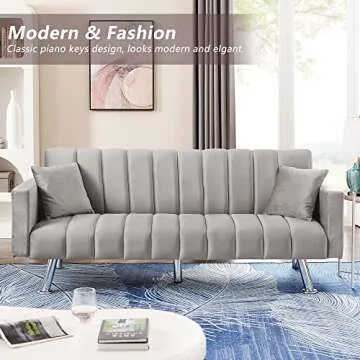 Lamerge Futon Sofa Bed - Comfortable, Stylish & Compact