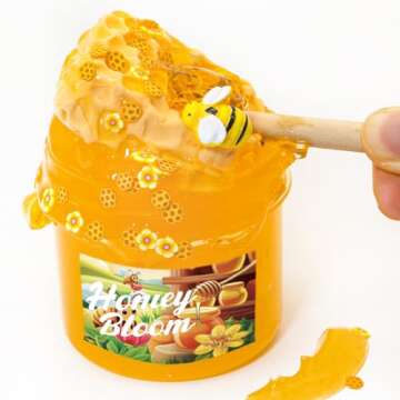 DIY Clay Honey Themed Slime - Handmade Jelly ASMR Slime