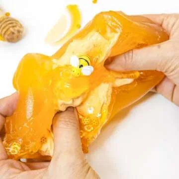 DIY Clay Honey Themed Slime - Handmade Jelly ASMR Slime