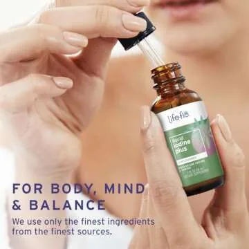 Life-flo Liquid Iodine Plus 150 mcg, Iodine Supplement for Thyroid Support,* Healthy Energy & Metabolism Formula* with Iodine & Potassium Iodide, Unflavored Liquid Drops, Approx. 450 Servings, 2 fl oz