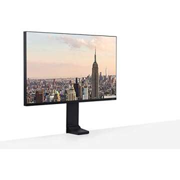 Samsung Space 32-Inch SR75 UHD 4K Computer Monitor (LS32R750UENXZA) – 60Hz Refresh, 3840 x 2160p Resolution, 4ms Response, Frameless Design and Zero-Level Adjustable Stand, HDMI
