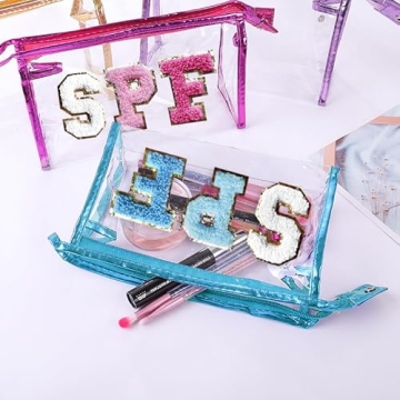 Trendy COSHAYSOO Clear Makeup Bag - SPF Pouch for Summer