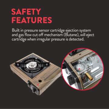 Gas One Propane or Butane Stove GS-3400P Dual Fuel Portable Camping and Backpacking Gas Stove Burner...