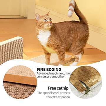 Eco-Friendly Cat Scratching Pad - Set of 3 Scratchers