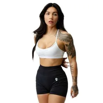 Gymreapers Seamless Shorts Infinity High Waist Biker Workout Scrunch Shorts for Women Athletic Gym Running Pilates Yoga Sport Short (Black)