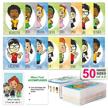 Emotion Cards for Kids (100 Cards) Feelings Emotions Cards for Autism, ABA Therapy, Social Emotional Learning and Development – Ideal for Toddlers, Preschool, Elementary Boys and Girls, Therapy Tools