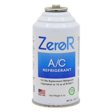 ZeroR® AC Refrigerant | R134a Replacement | 2 6oz Cans + HD Can Tap Gauge