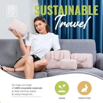 BOACAY Large Makeup Bag for On-the-Go Beauty