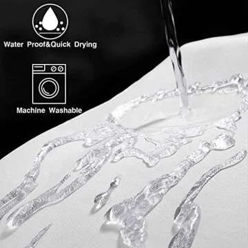 GURETER Modern Minimalist Waterproof Shower Curtain