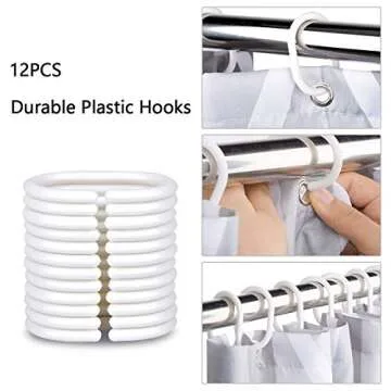 GURETER Modern Minimalist Waterproof Shower Curtain