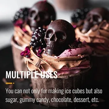 MTKO 3D Skull Ice Cube Mold - Create Unique Drinks Plus More