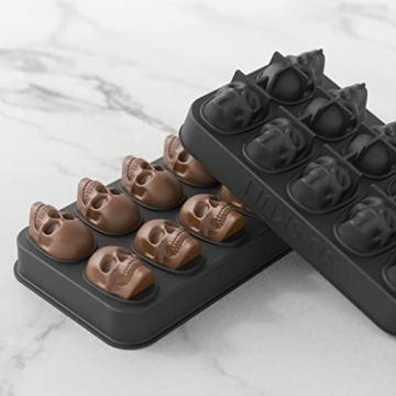 MTKO 3D Skull Ice Cube Mold - Create Unique Drinks Plus More