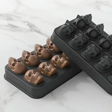MTKO 3D Skull Ice Cube Mold - Create Unique Drinks Plus More