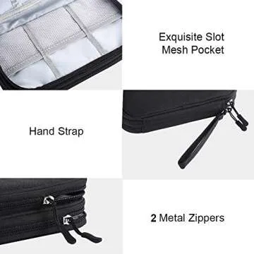 Compact DDgro Electronics Travel Organizer for Gadgets