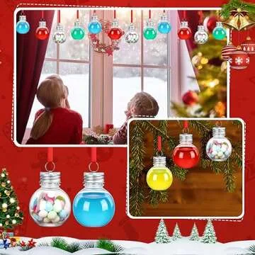 Leyndo Christmas Fillable Booze Balls 150 Pcs