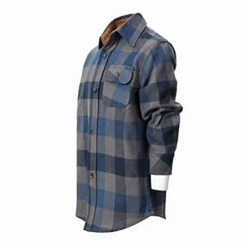 Gioberti Kids Brushed Flannel Shirt with Corduroy Contrast