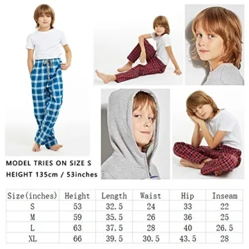HiddenValor Boys Cotton Pajama Lounge Pants for Winter Comfort