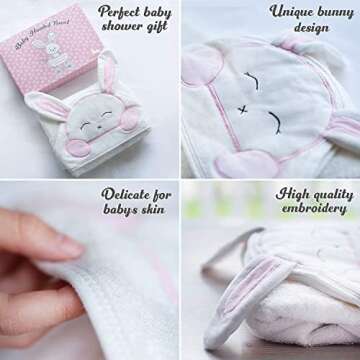 FOREVERPURE Ultra Soft Hooded Baby Towels for Bathing
