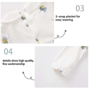 Charming Honey Bee Baby Dress with Headband for Girls