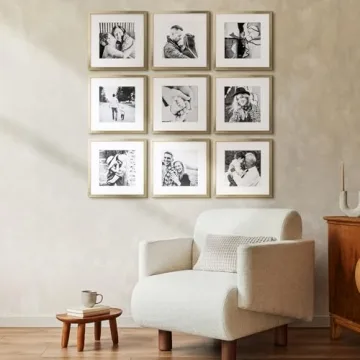 ArtbyHannah Gold Gallery Wall Frame Set 9 Picture Frames