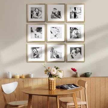 ArtbyHannah Gold Gallery Wall Frame Set 9 Picture Frames