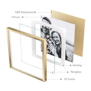 ArtbyHannah Gold Gallery Wall Frame Set 9 Picture Frames