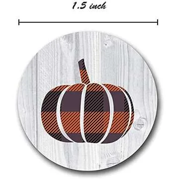 Pumpkin Harvest Stickers for Fall Crafts and Celebrations
