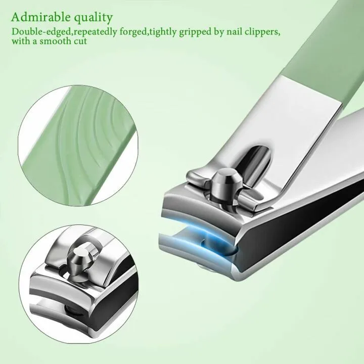22 in 1 Manicure Set with Travel Case - Mint Green