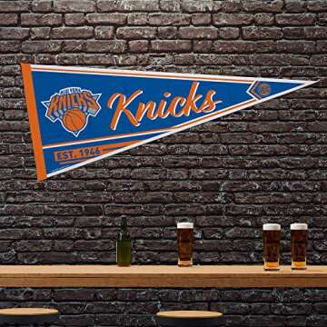 Rico Industries NBA Basketball New York Knicks Classic Felt Pennant for Home Decor