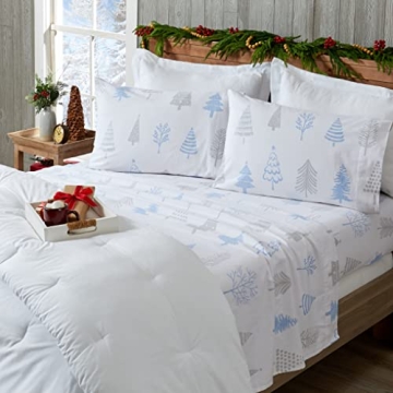 100% Cotton Flannel Sheet and Pillowcase Set | Deep Pocket Fitted Sheet | Extra Soft 170 GSM Sheets ...