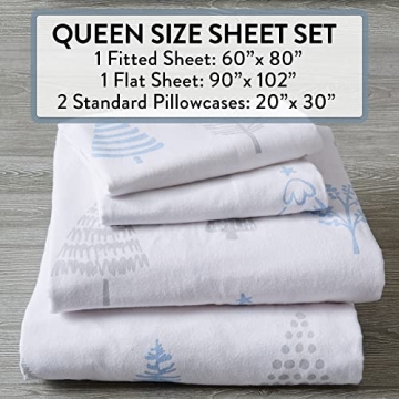 Comfortable 100% Cotton Flannel Bedding Set | Warm Winter Sheets