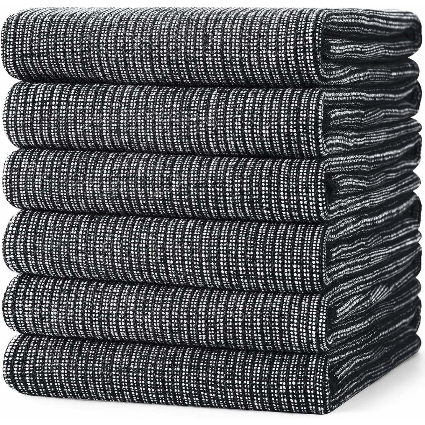Homaxy Premium Cotton Kitchen Towels Set, 6 Pack