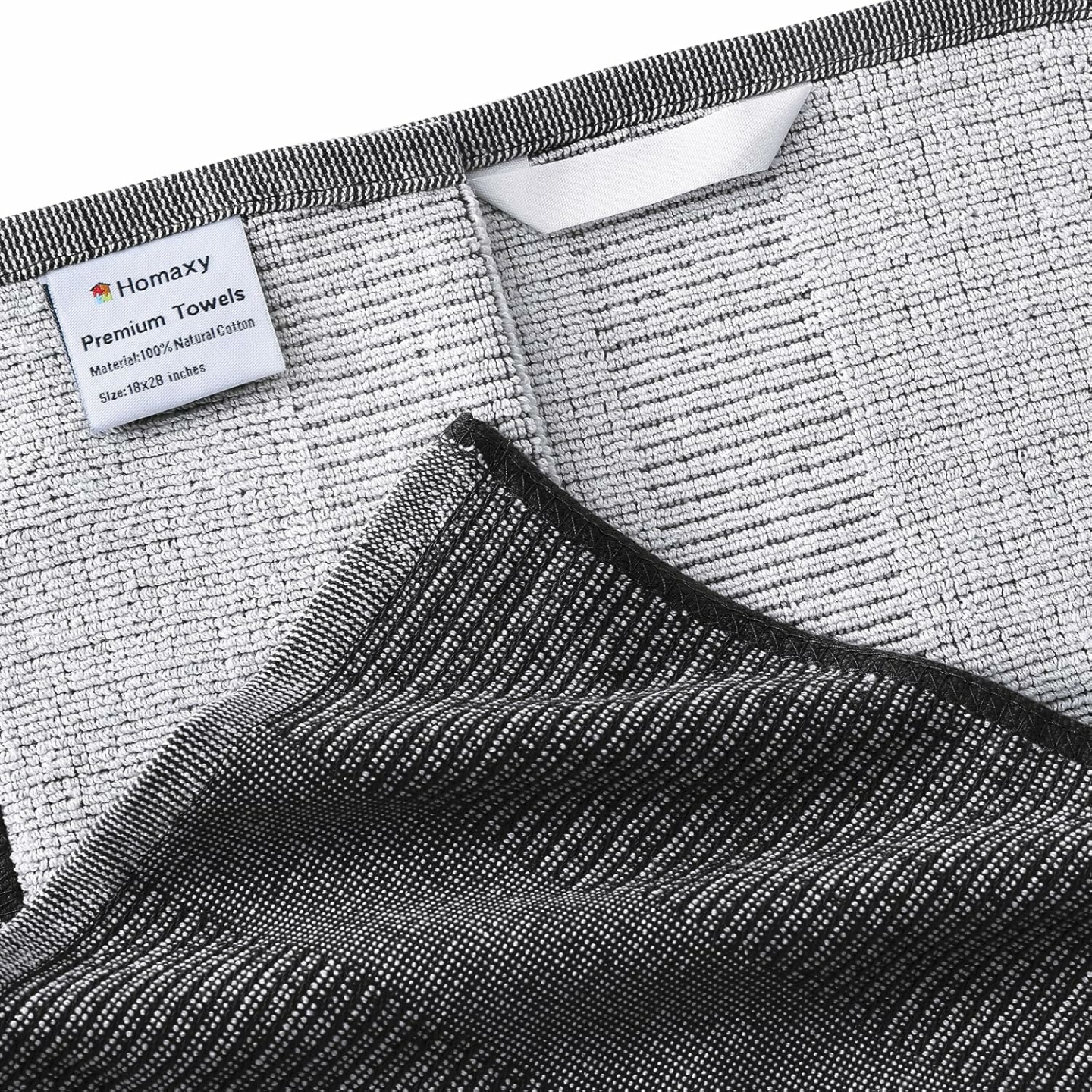 Homaxy Premium Cotton Kitchen Towels Set, 6 Pack