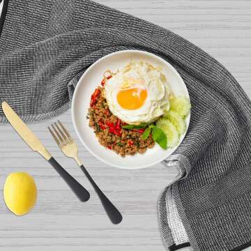 Homaxy Premium Cotton Kitchen Towels Set, 6 Pack