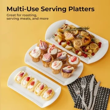 LIFVER Elegant Serving Platters Set for Perfect Gatherings