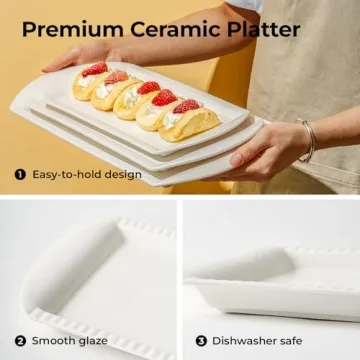 LIFVER Elegant Serving Platters Set for Perfect Gatherings