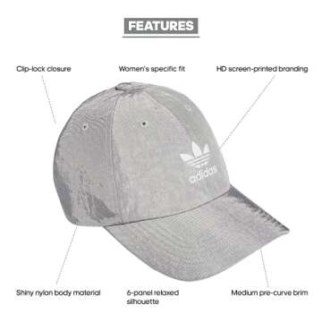 adidas Originals Women's Originals Relaxed Shine, Matte Silver, One Size