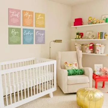 CHDITB Christian Wall Art Set - 6 Bible Verse Prints