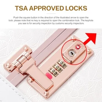 urecity Vintage Luggage Set, Stylish Travel Trunks