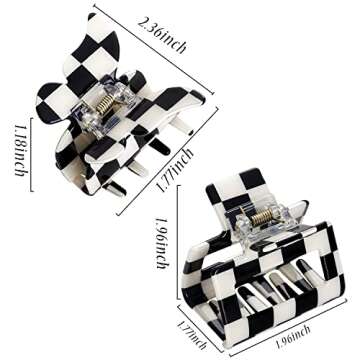 TODEROY Claw Clips - Stylish Tortoise Shell Hair Accessories