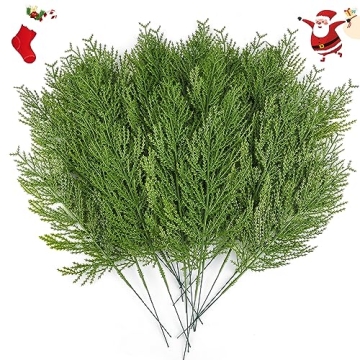 Hananona 40 Pcs Artificial Pine Sprigs for Holiday Decor