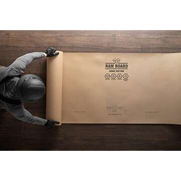 Ram Board Home Edition, Heavy Duty 36 inch x 50 feet Painting, Remodeling, Construction,Temporary Floor Protection (150 Sq. Ft.)