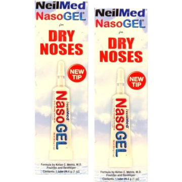 Neilmed Nasogel for Dry Noses 1 Oz (Pack of 2) - Effective Relief for Nasal Dryness