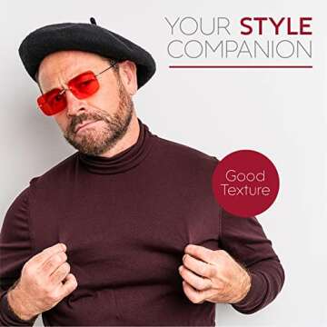 Stylish Women's Wool Black French Beret for All Seasons