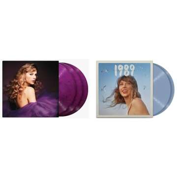 Taylor Swift: Taylor Swift 9 Album Record Collection "Taylor's Versions": Fearless, Red, Speak Now, 1989, Lover, Folklore, Evermore, Midnights and The Tortured Poets Department